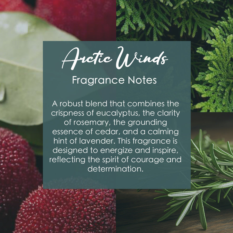 Arctic Winds Crystal-Enhanced Premium Coconut-Soy Wax Melts