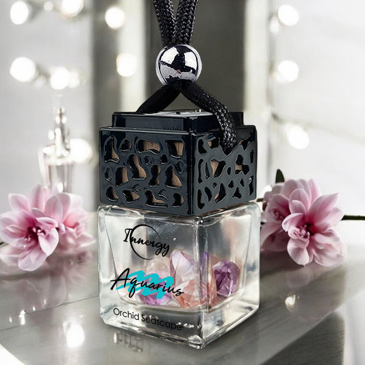 Aquarius Zodiac Crystal-Enhanced Oil Diffuser, Car Air Freshener, 8ml