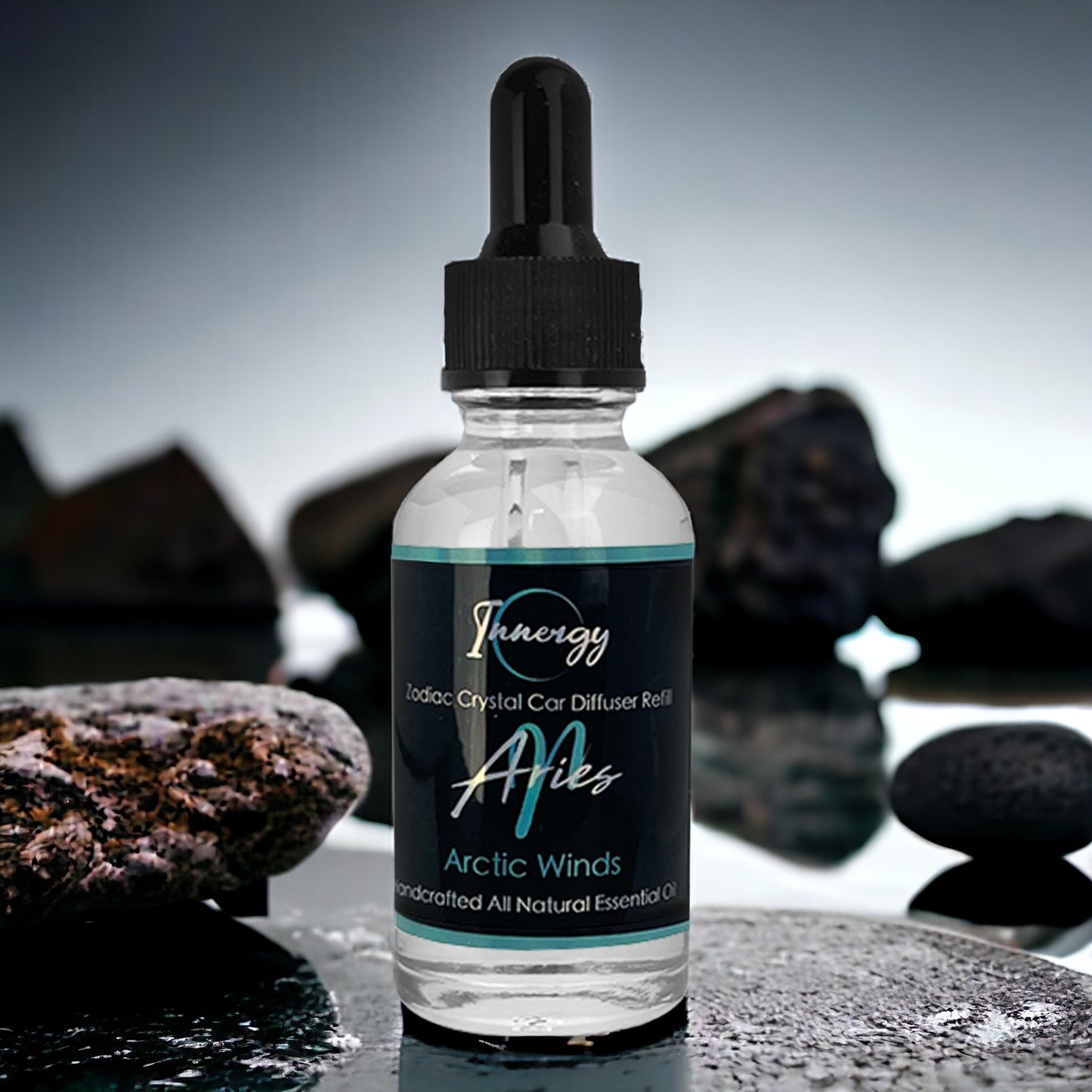 Aries Zodiac Crystal-Enhanced Oil Diffuser, Car Air Freshener, 8ml