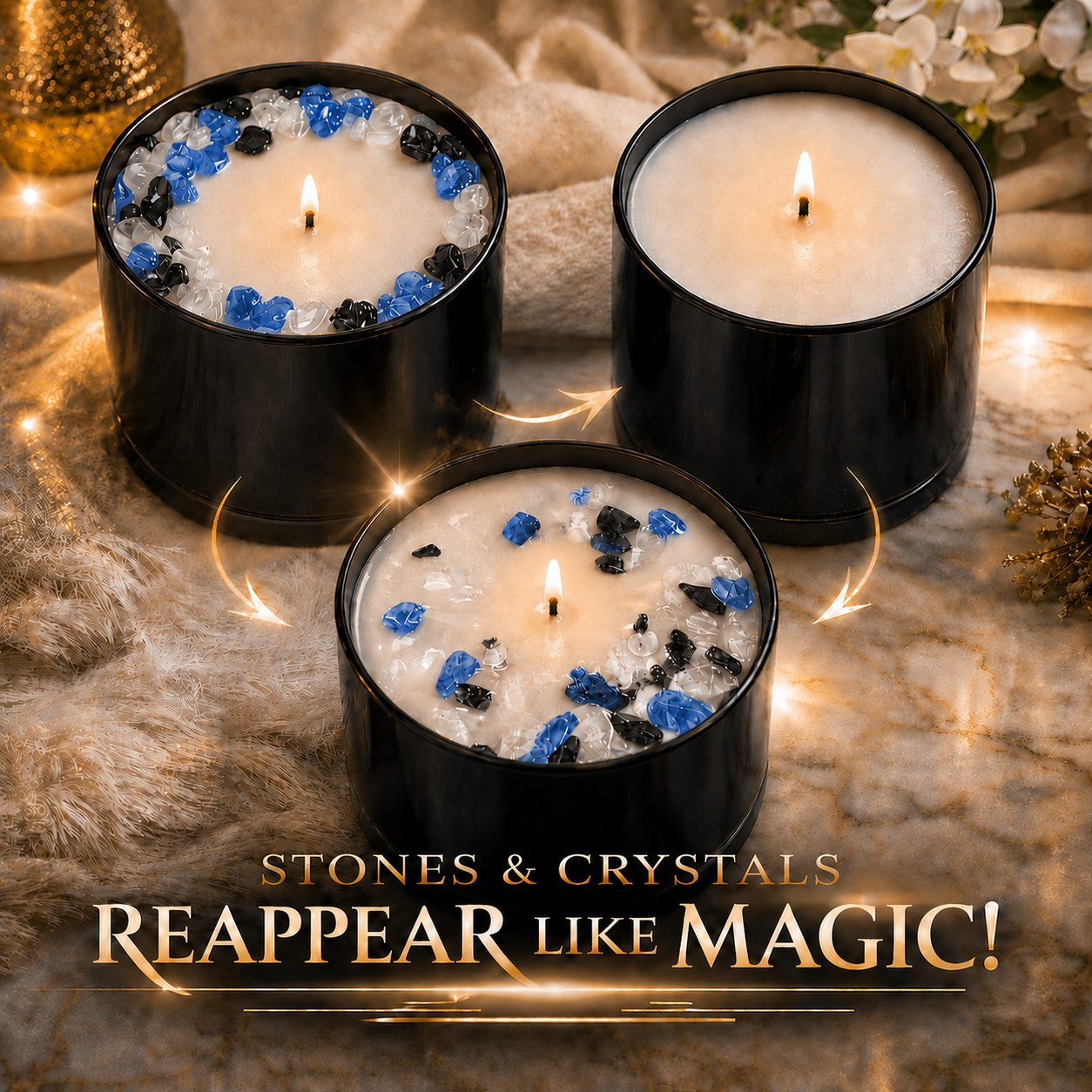 Libra Zodiac 3-Wick Crystal Candle, 16oz