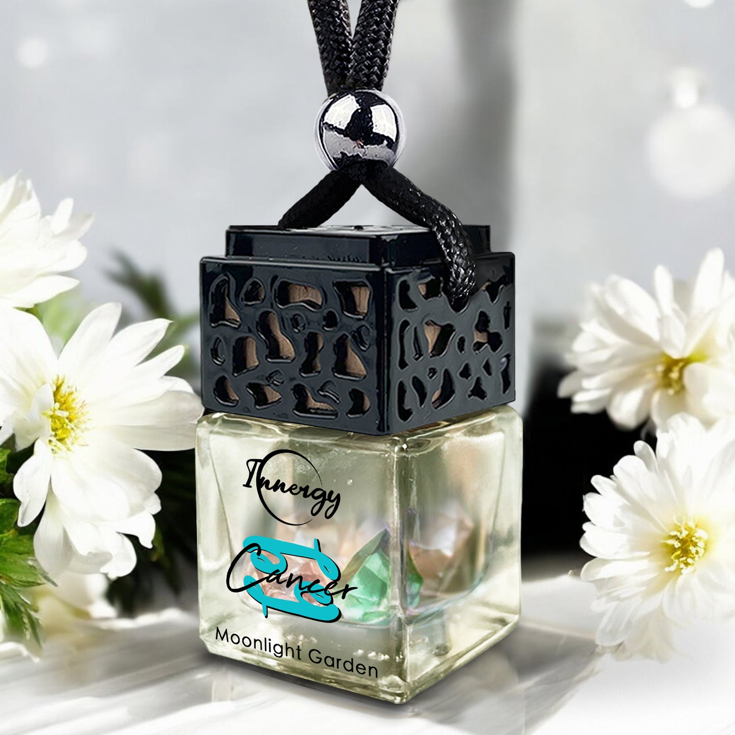 Cancer Zodiac Crystal-Enhanced Oil Diffuser, Car Air Freshener, 8ml