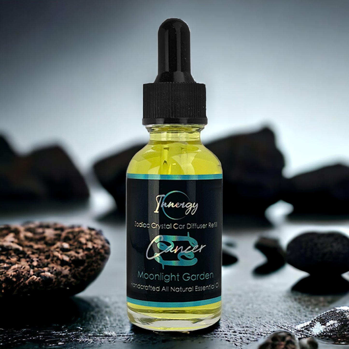 Cancer Zodiac Crystal-Enhanced Oil Diffuser, Car Air Freshener, 8ml