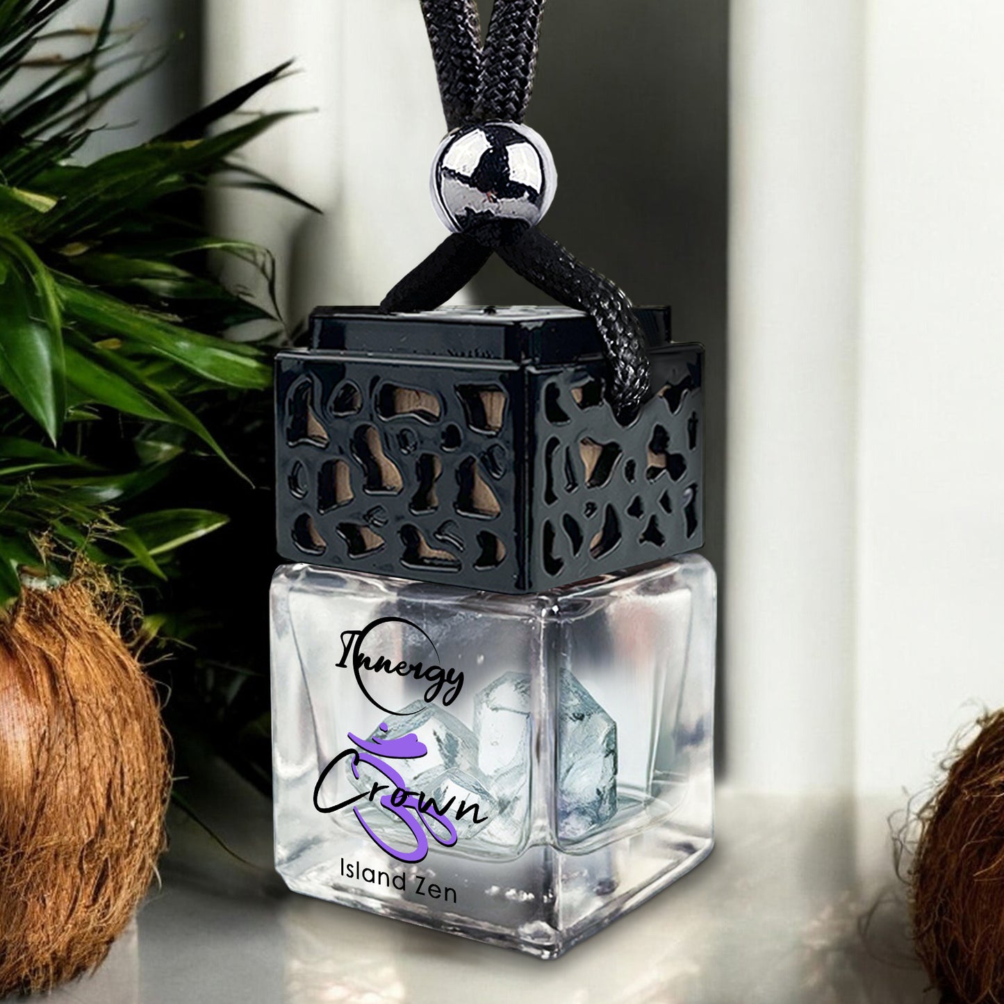 Crown Chakra Crystal-Enhanced Oil Diffuser, Car Air Freshener, 8ml