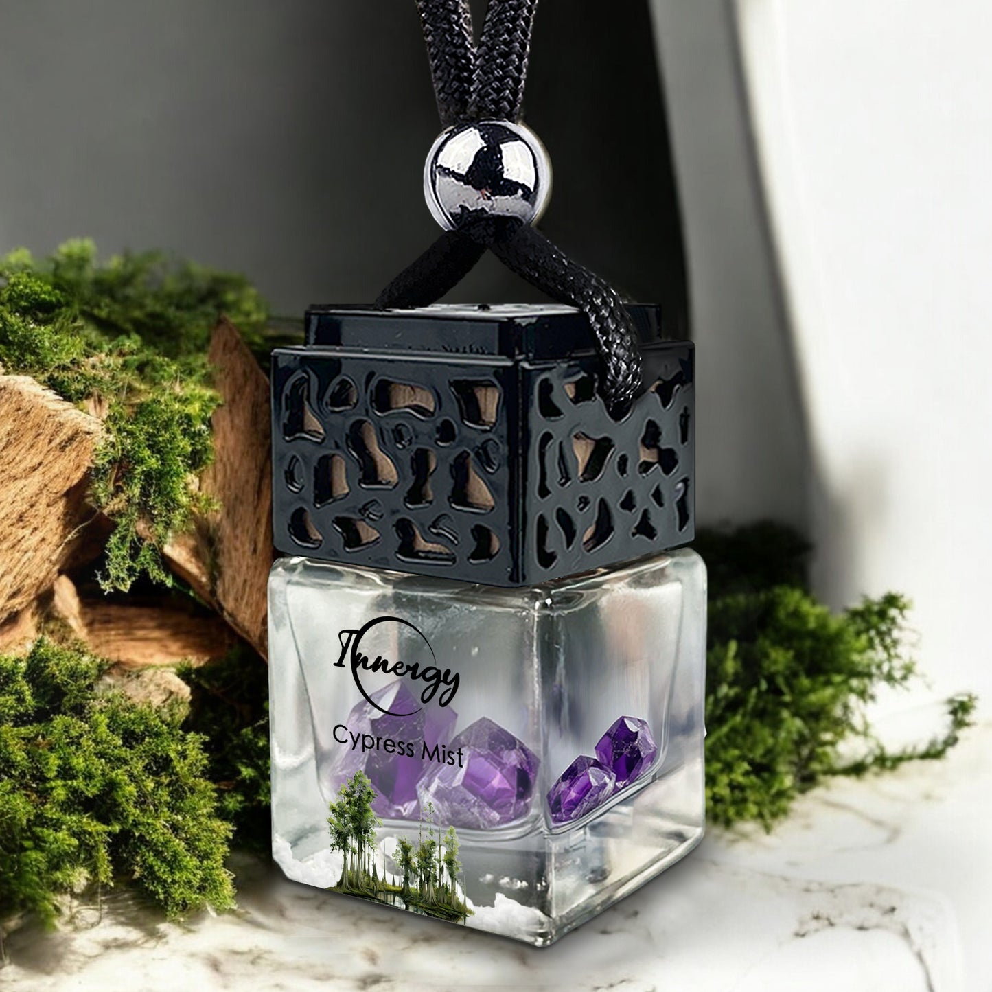 Cypress Mist Crystal-Enhanced Oil Diffuser, Car Air Freshener, 8ml