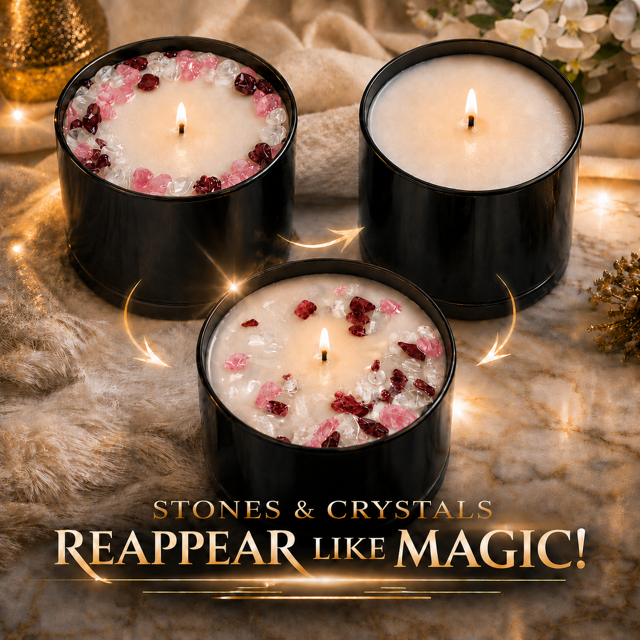Taurus Zodiac 3-Wick Crystal Candle, 16oz