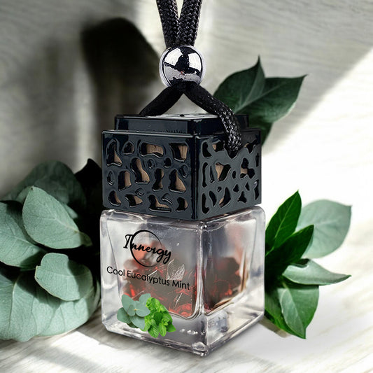 Cool Eucalyptus Mint Crystal-Enhanced Oil Diffuser, Car Air Freshener, 8ml