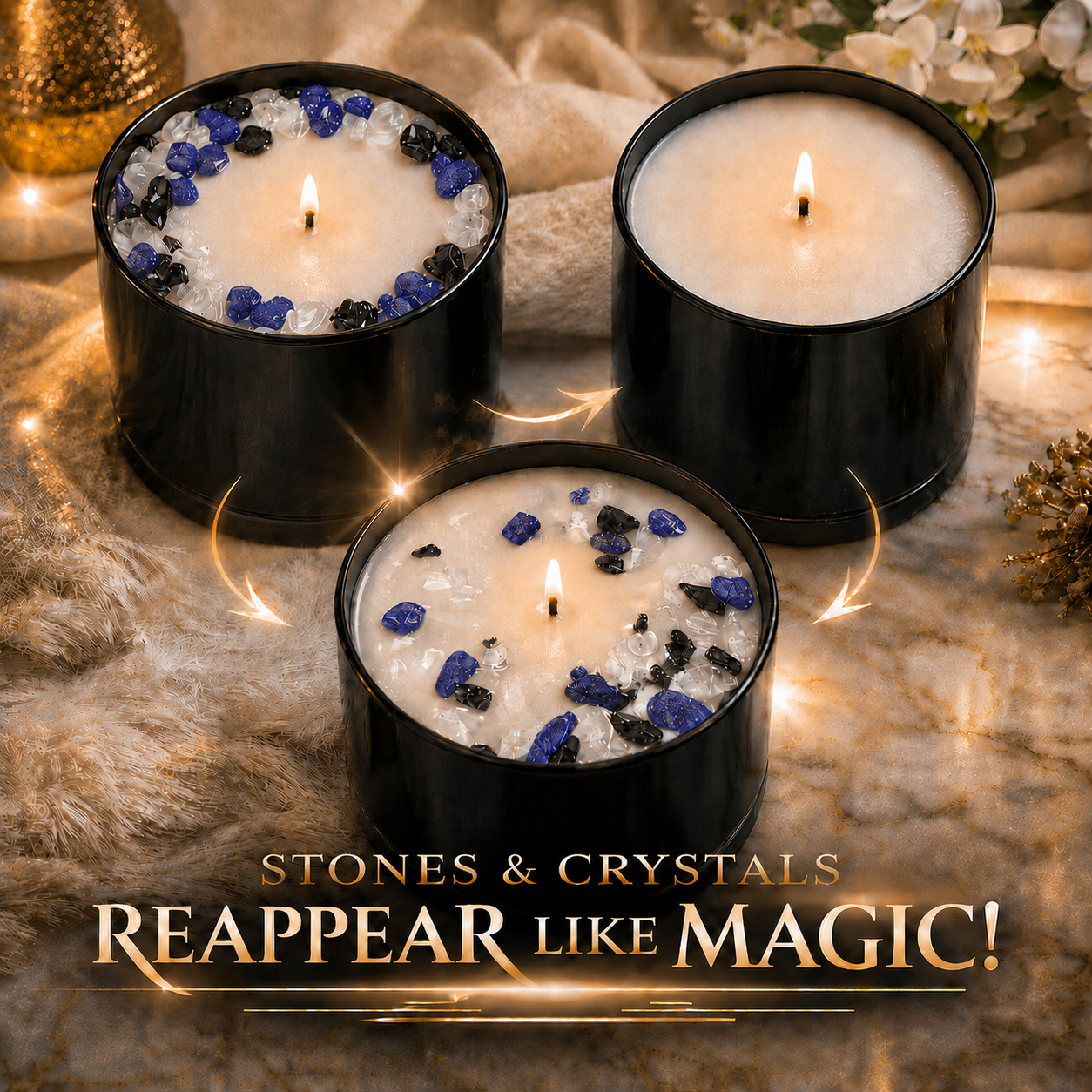 Sagittarius Zodiac 3-Wick Crystal Candle, 16oz