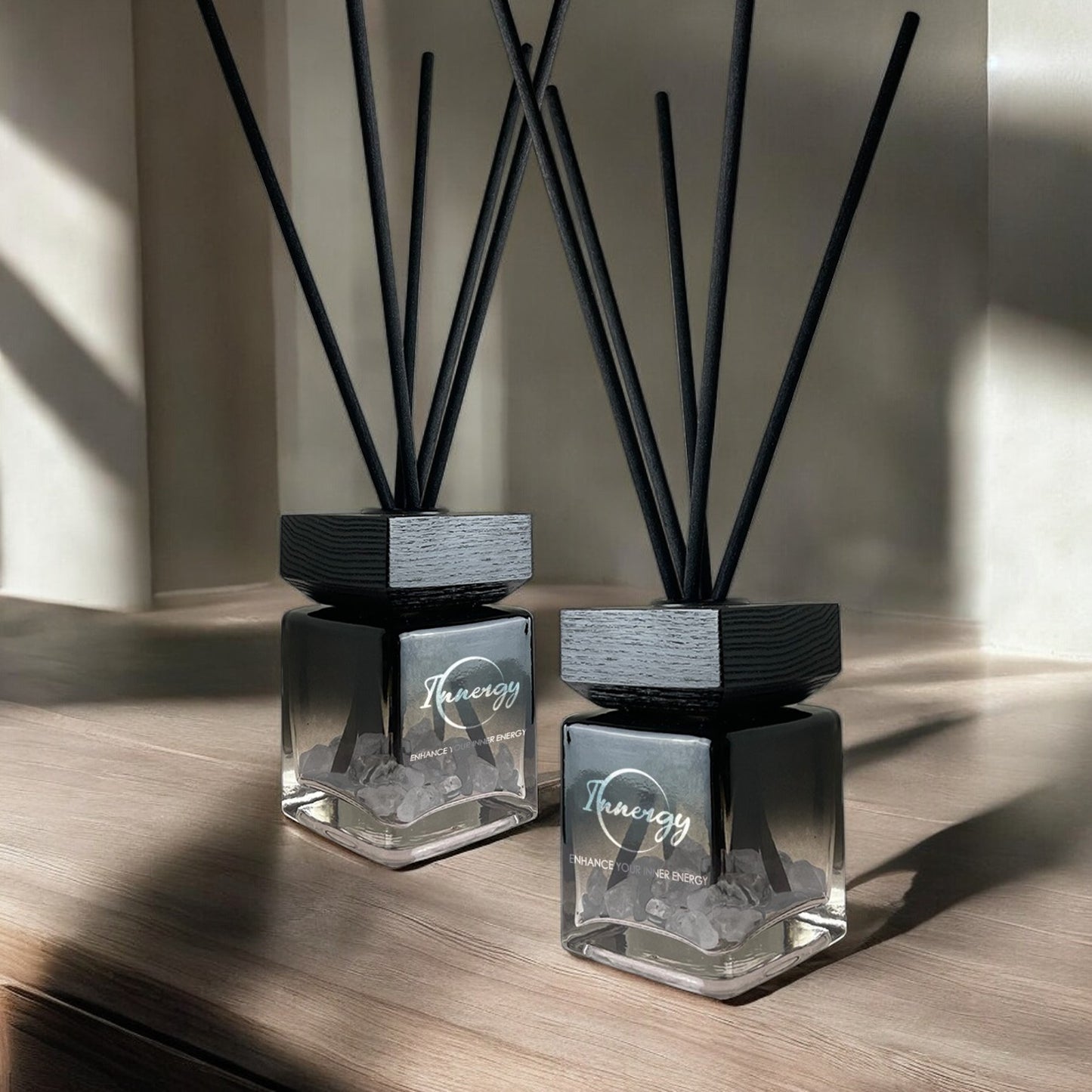 Leo Zodiac Crystal-Enhanced Reed Oil Diffuser, Sunshower Mist Scent, 100ml