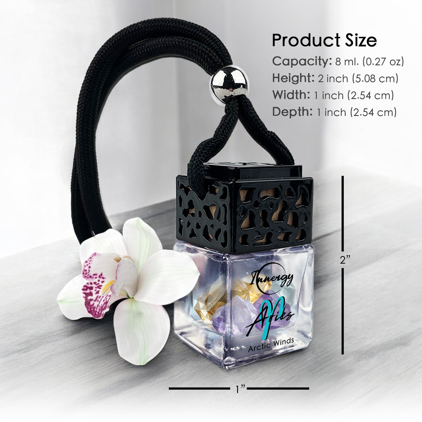 Aries Zodiac Crystal-Enhanced Oil Diffuser, Car Air Freshener, 8ml