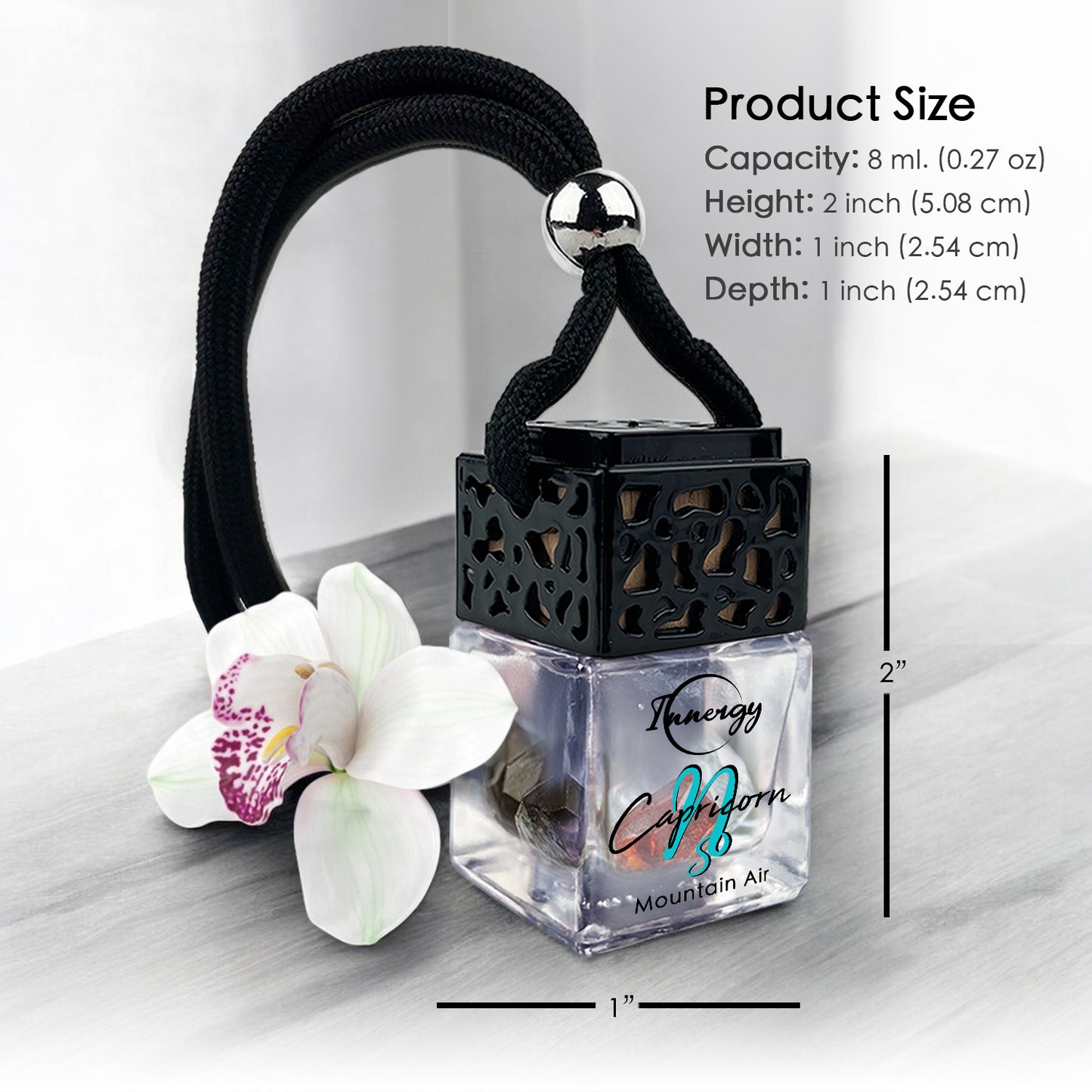 Capricornus Zodiac Crystal-Enhanced Oil Diffuser, Car Air Freshener, 8ml