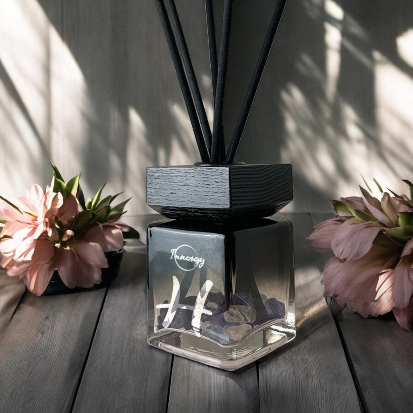 Pisces Zodiac Crystal-Enhanced Reed Oil Diffuser, Cactus Flower & Jade Scent, 100ml