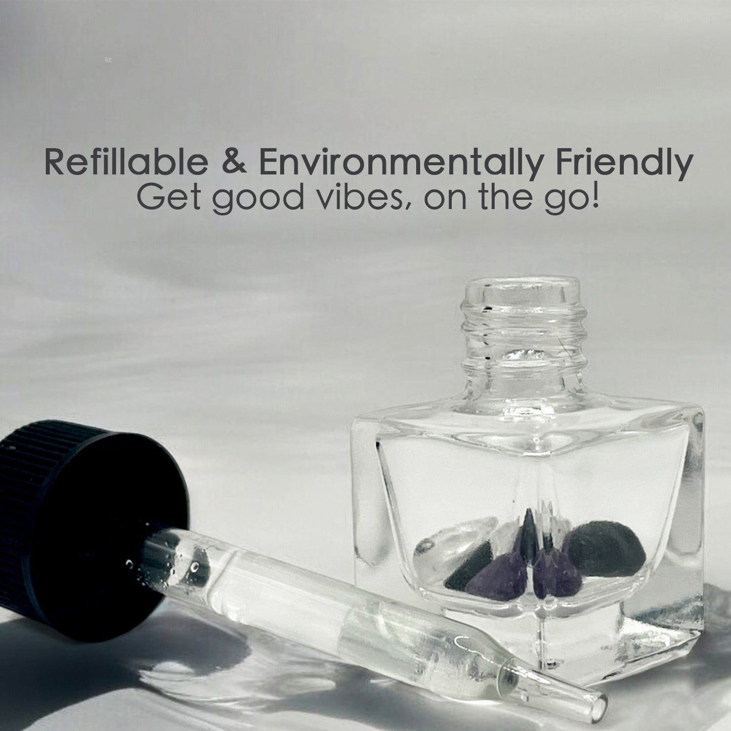 Root Chakra Crystal-Enhanced Oil Diffuser, Car Air Freshener, 8ml