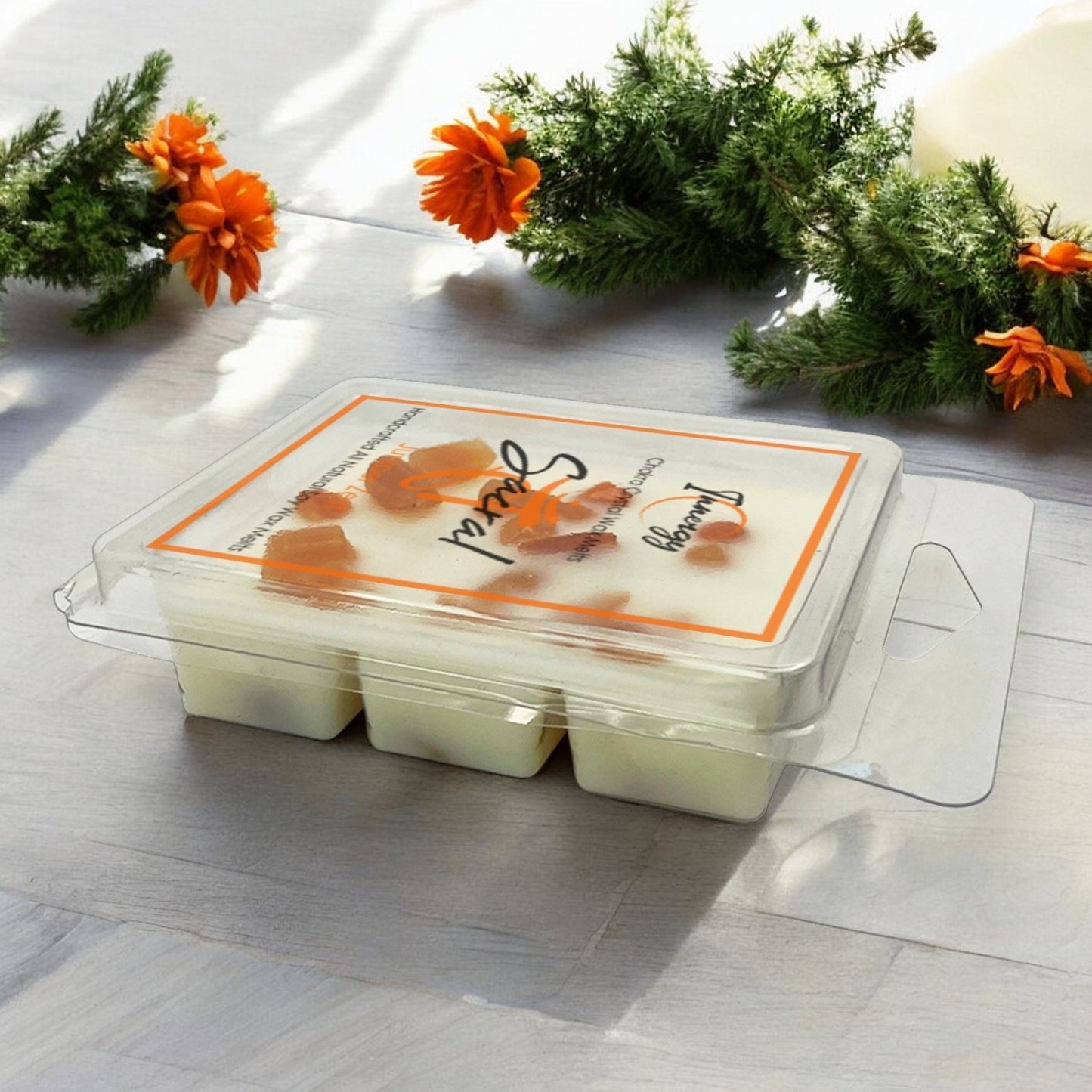 Sacral Chakra Crystal-Enhanced Premium Coconut-Soy Wax Melts