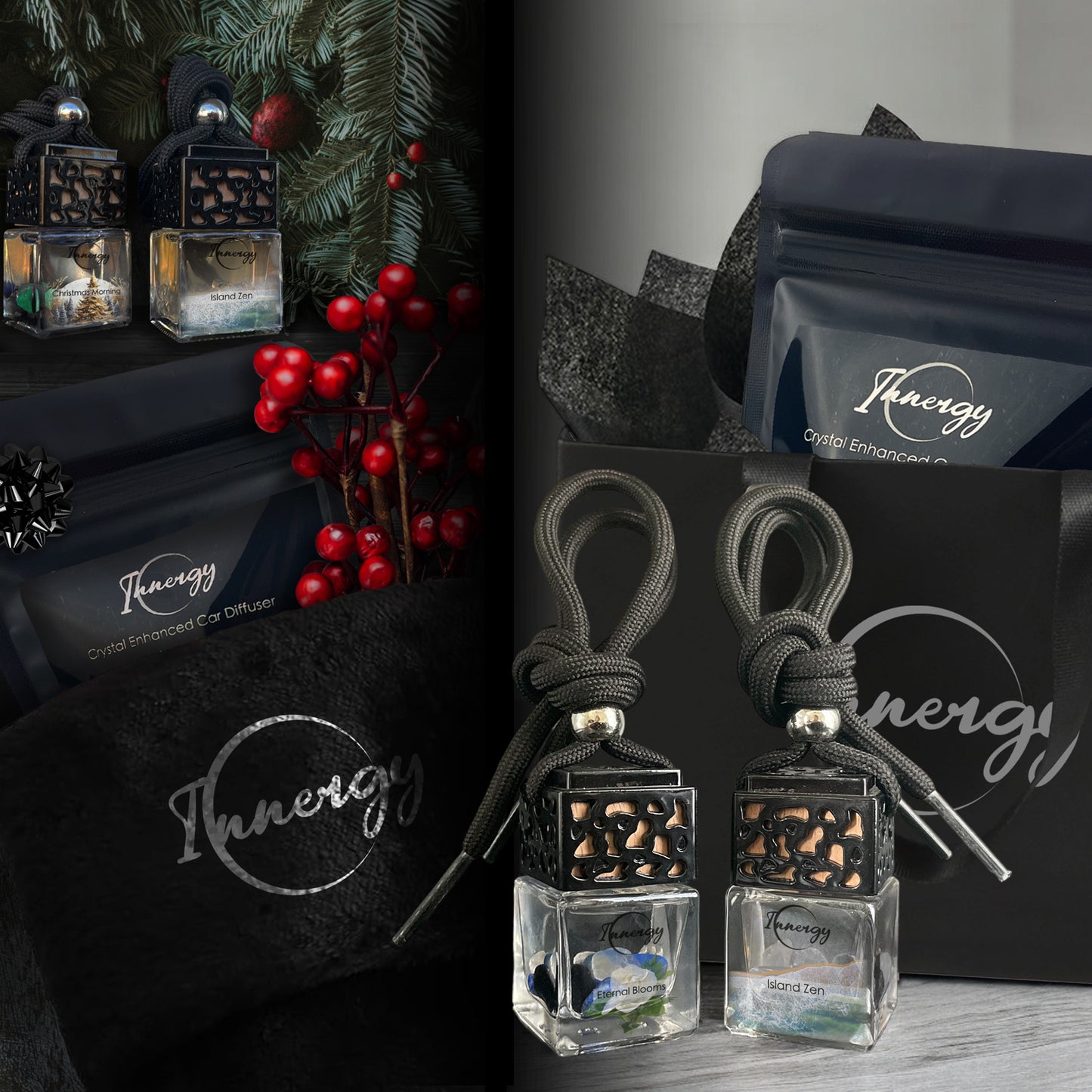 Secret Garden Crystal-Enhanced Oil Diffuser, Car Air Freshener, 8ml