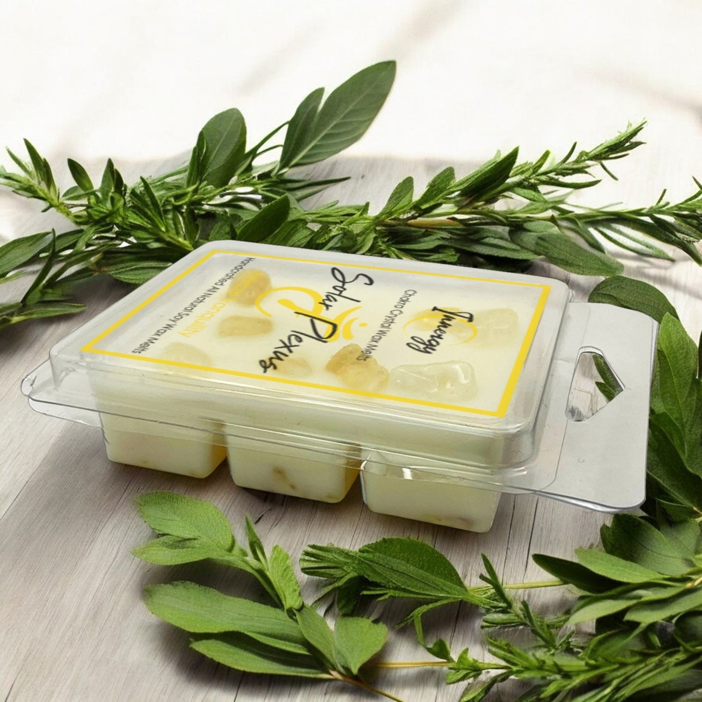 Solar Plexus Chakra Crystal-Enhanced Premium Coconut-Soy Wax Melts