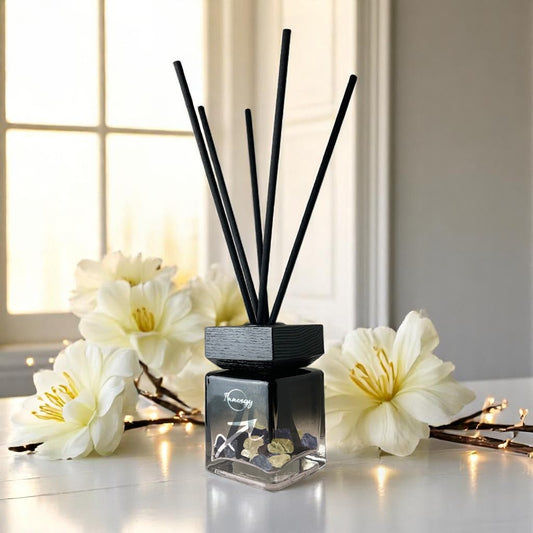 Sagittarius Zodiac Crystal-Enhanced Reed Oil Diffuser, Eternal Blooms Scent, 100ml