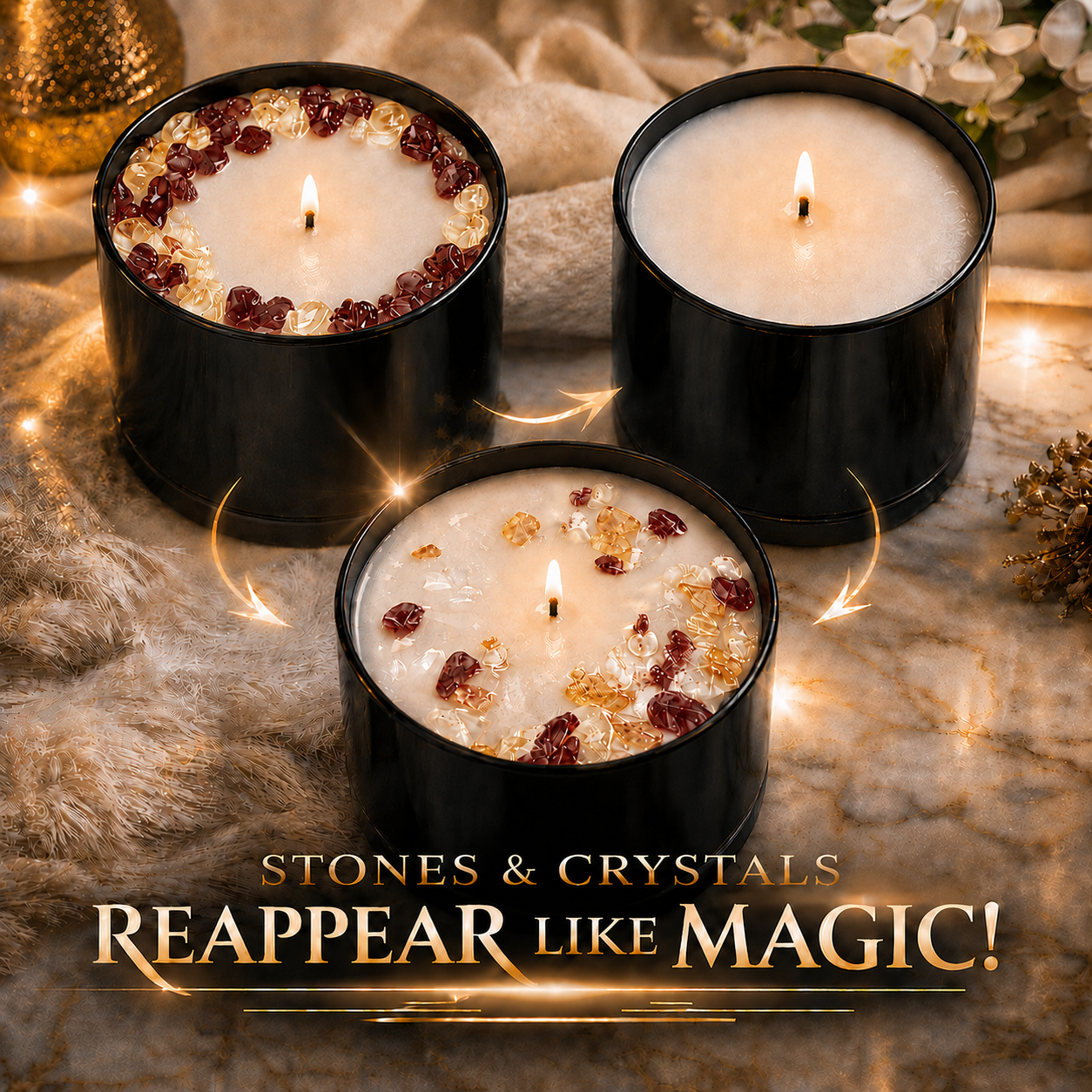 Leo Zodiac 3-Wick Crystal Candle, 16oz