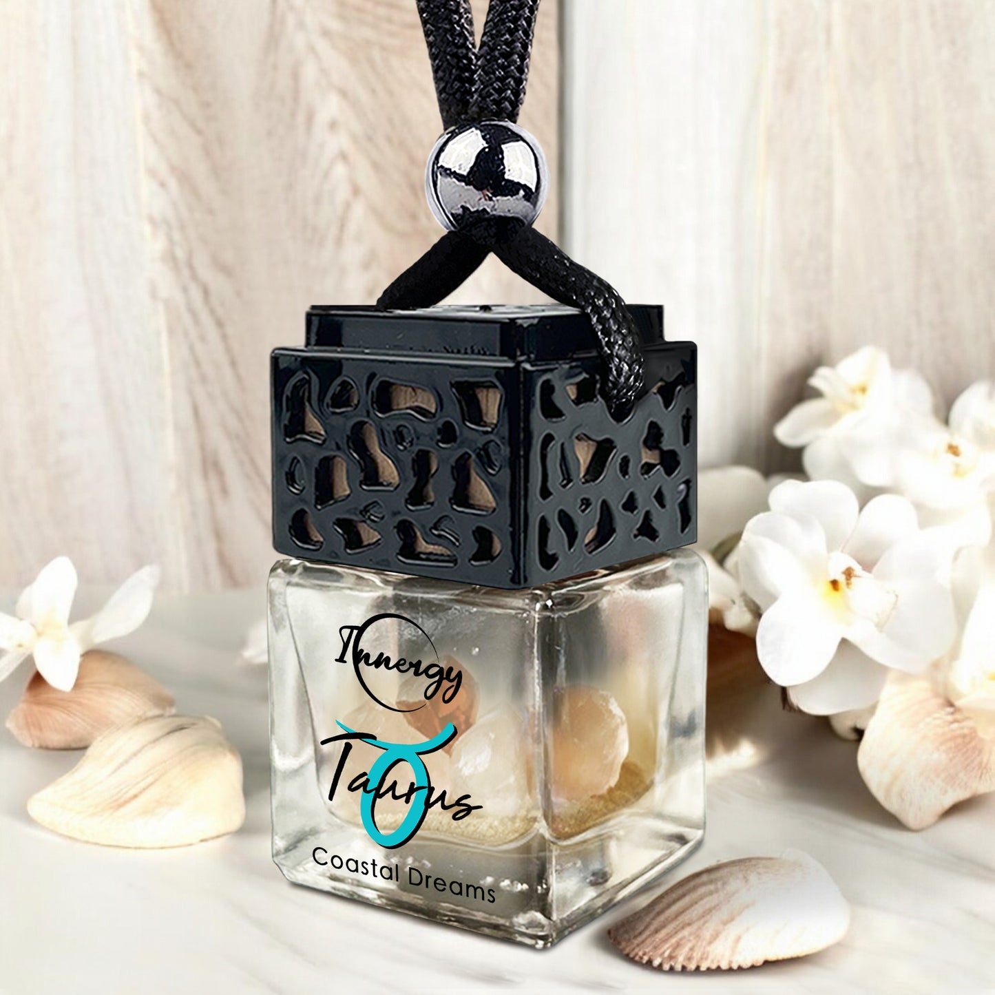 Taurus Zodiac Crystal-Enhanced Oil Diffuser, Car Air Freshener, 8ml