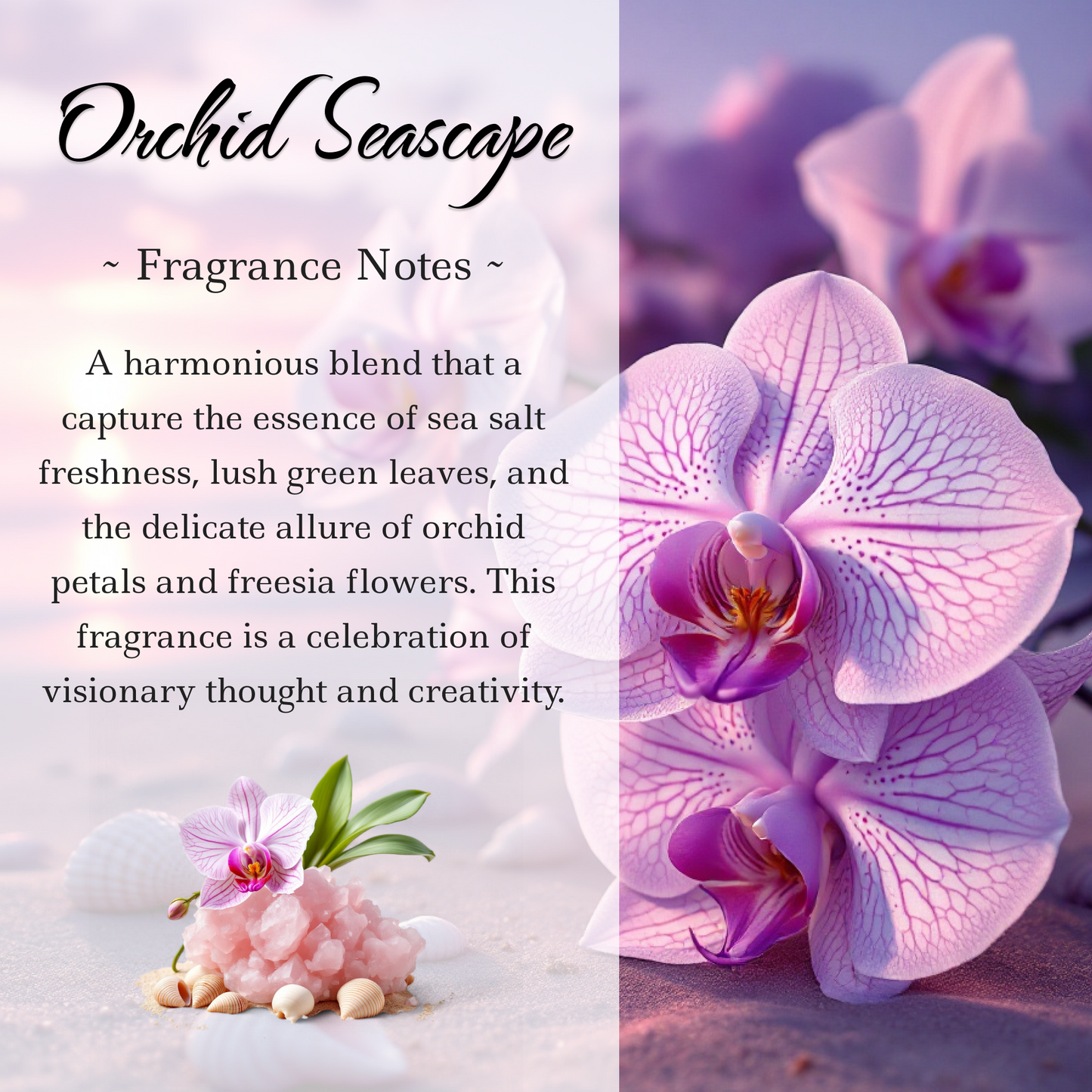 Aquarius Zodiac Crystal-Enhanced Reed Oil Diffuser, Orchid Seascape Scent, 100ml