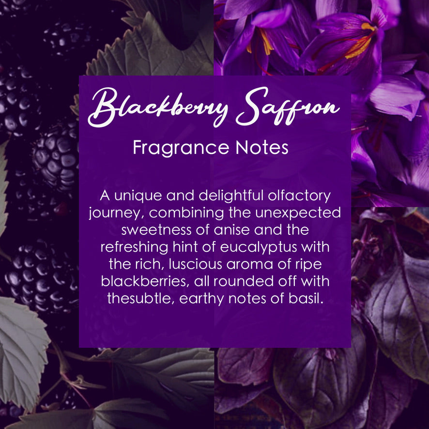 Blackberry Saffron Crystal-Enhanced Premium Coconut-Soy Wax Melts