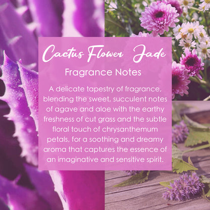 Cactus Flower and Jade Crystal-Enhanced Premium Coconut-Soy Wax Melts