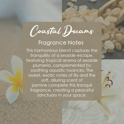 Coastal Dreams Crystal-Enhanced Premium Coconut-Soy Wax Melts