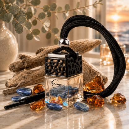 Amber Tides Crystal-Enhanced Oil Diffuser, Car Air Freshener, 8ml