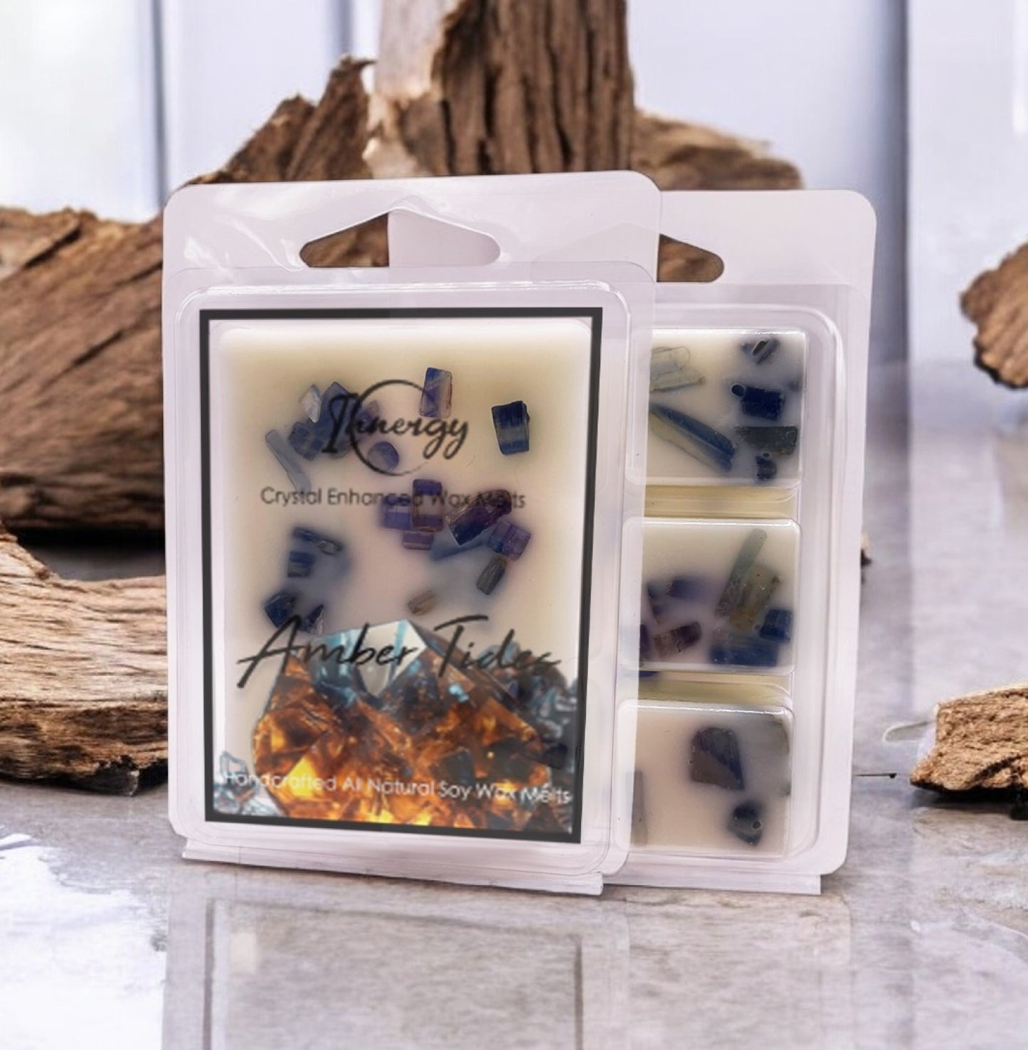 Amber Tides Crystal-Enhanced Premium Coconut-Soy Wax Melts