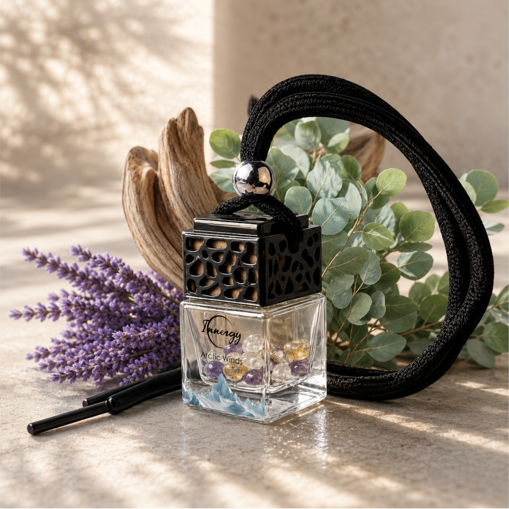 Arctic Winds Crystal-Enhanced Oil Diffuser, Car Air Freshener, 8ml