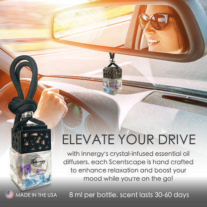 Arctic Winds Crystal-Enhanced Oil Diffuser, Car Air Freshener, 8ml