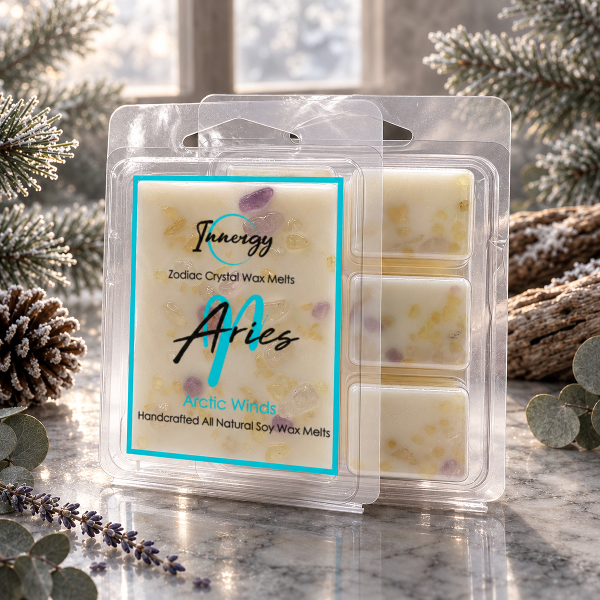 Aries Zodiac Crystal-Enhanced Premium Coconut-Soy Wax Melts