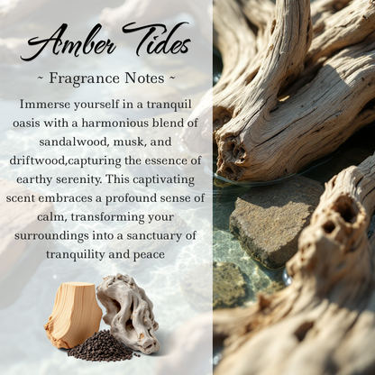 Amber Tides Crystal-Enhanced Premium Coconut-Soy Wax Melts