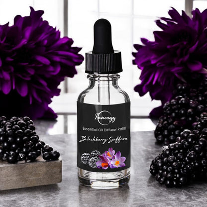 Blackberry Saffron Crystal-Enhanced Oil Diffuser, Car Air Freshener, 8ml