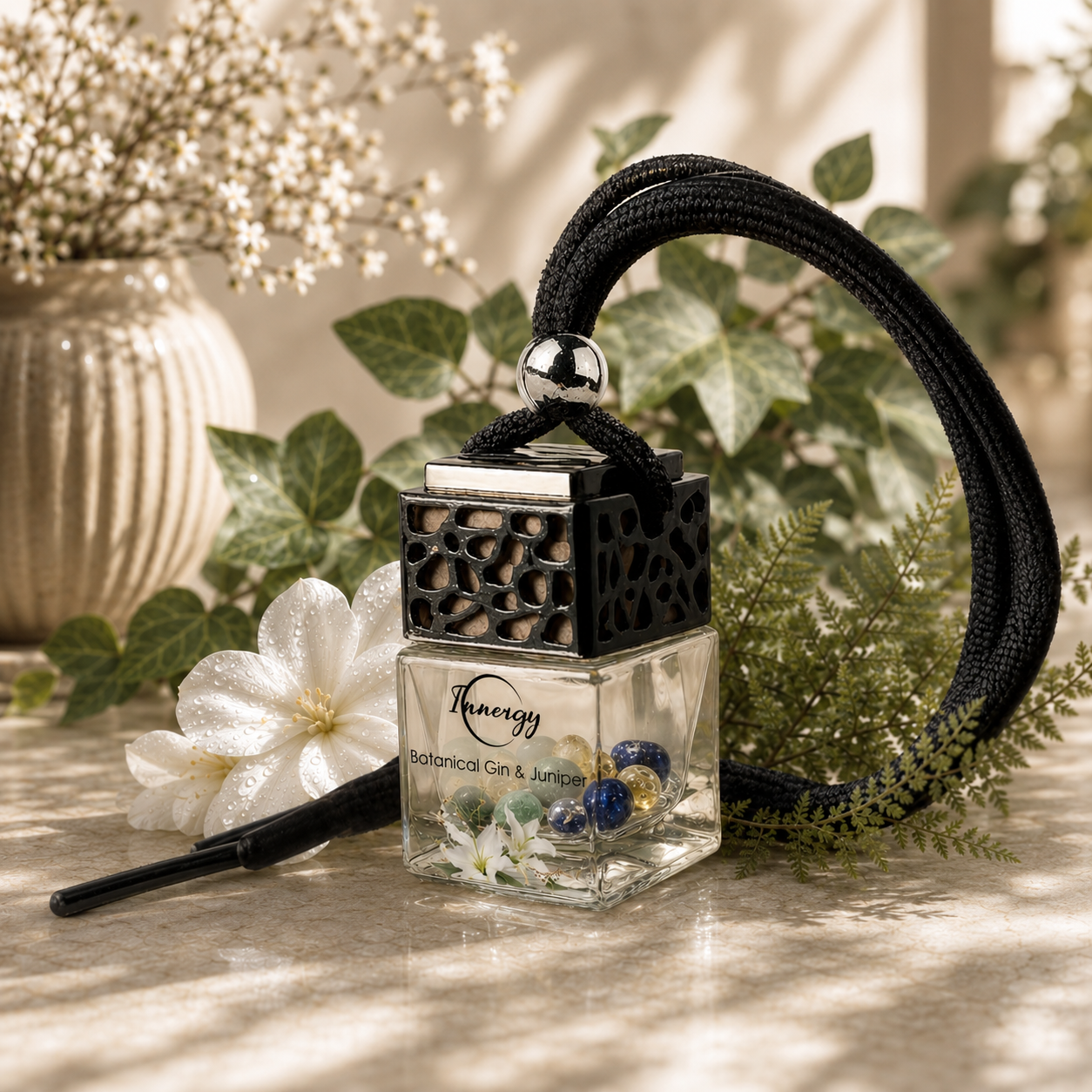Botanical Gin and Juniper Crystal-Enhanced Oil Diffuser, Car Air Freshener, 8ml
