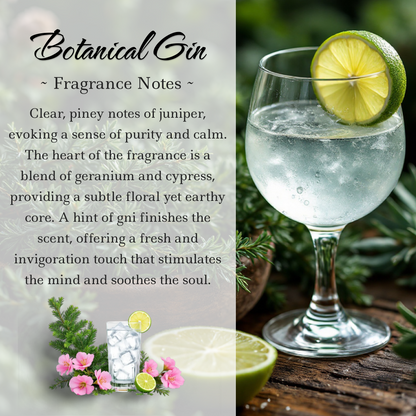 Botanical Gin & Juniper Crystal Candle, 9oz