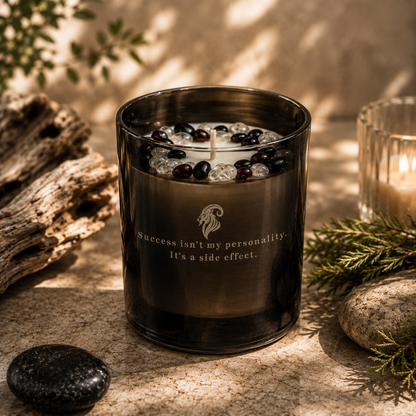 Capricorn Zodiac Crystal Candle, 10oz
