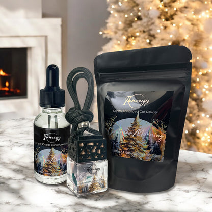 Limited Edition: Christmas Morning Crystal-Enhanced Oil Diffuser, Car Air Freshener, 8ml