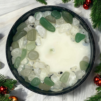 Limited Edition: Christmas Morning Crystal Candle  | Coconut-Soy Wax Candle, 9oz