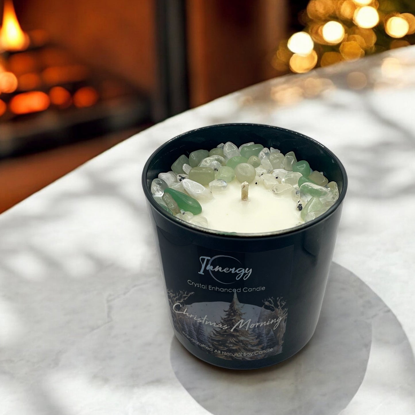 Limited Edition: Christmas Morning Crystal Candle  | Coconut-Soy Wax Candle, 9oz