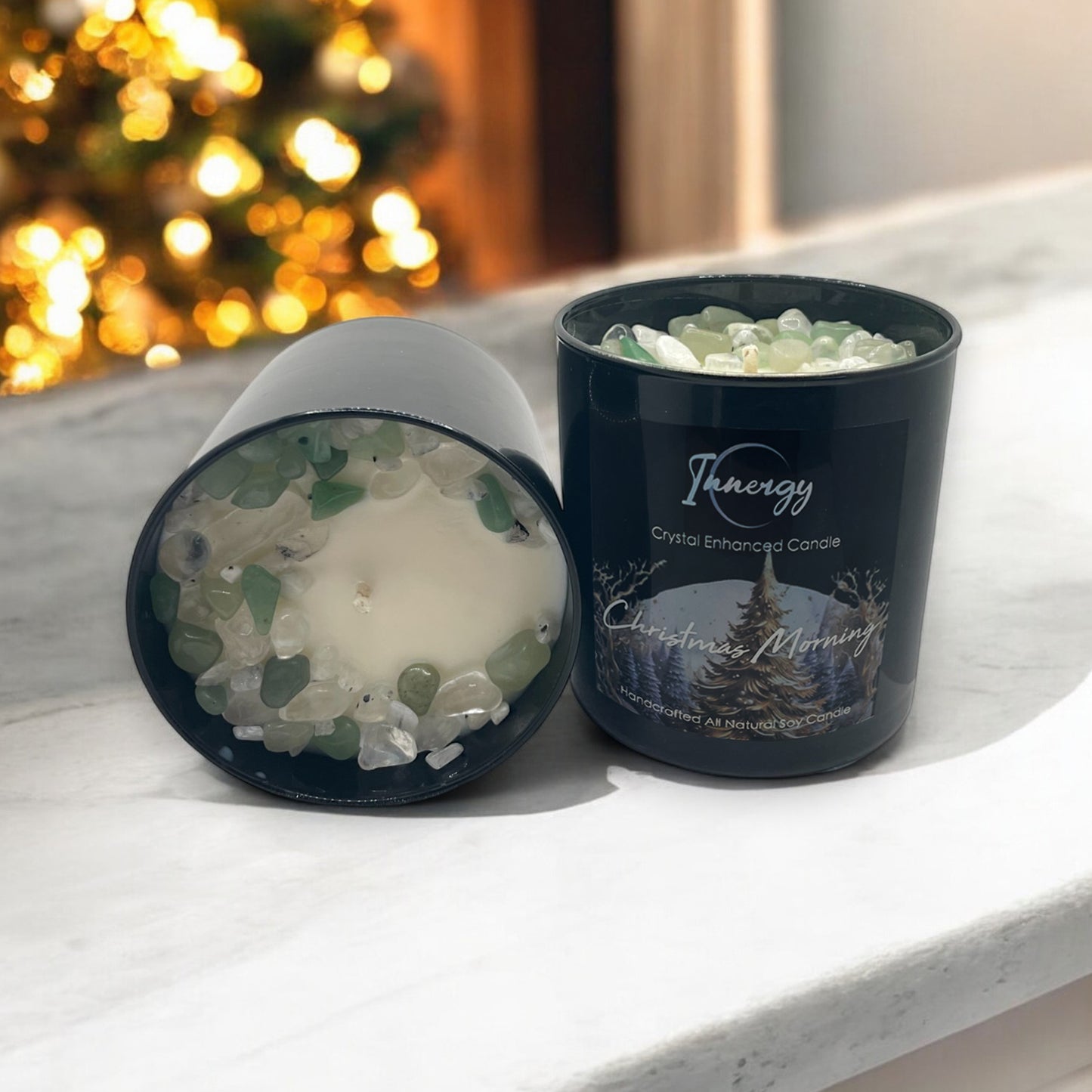 Limited Edition: Christmas Morning Crystal Candle  | Coconut-Soy Wax Candle, 9oz