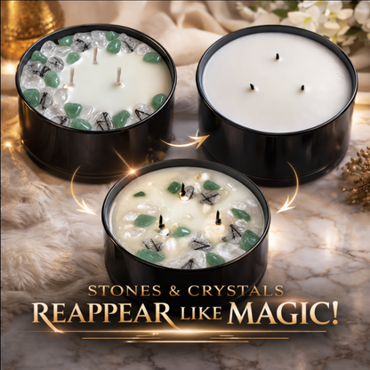 Christmas Morning Handcrafted Crystal-Infused Coconut Soy 3-Wick Scented Candle, 16oz