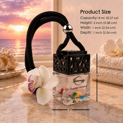 Coastal Dreams Crystal-Enhanced Oil Diffuser, Car Air Freshener, 8ml