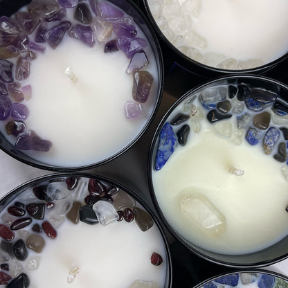 Custom Engraved Crystal Candle, Single Wick