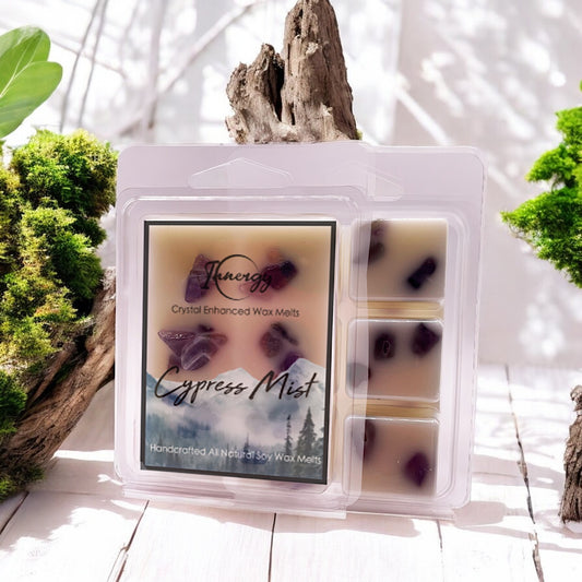 Cypress Mist Crystal-Enhanced Premium Coconut-Soy Wax Melts