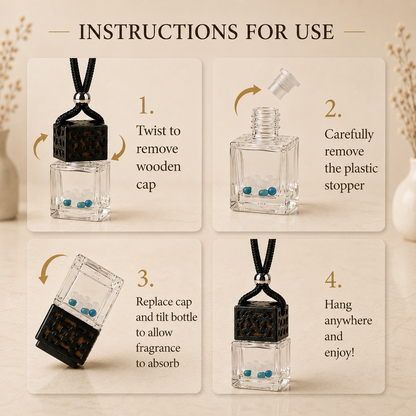 Limited Edition: Winters Eve Crystal-Enhanced Oil Diffuser, Car Air Freshener, 8ml