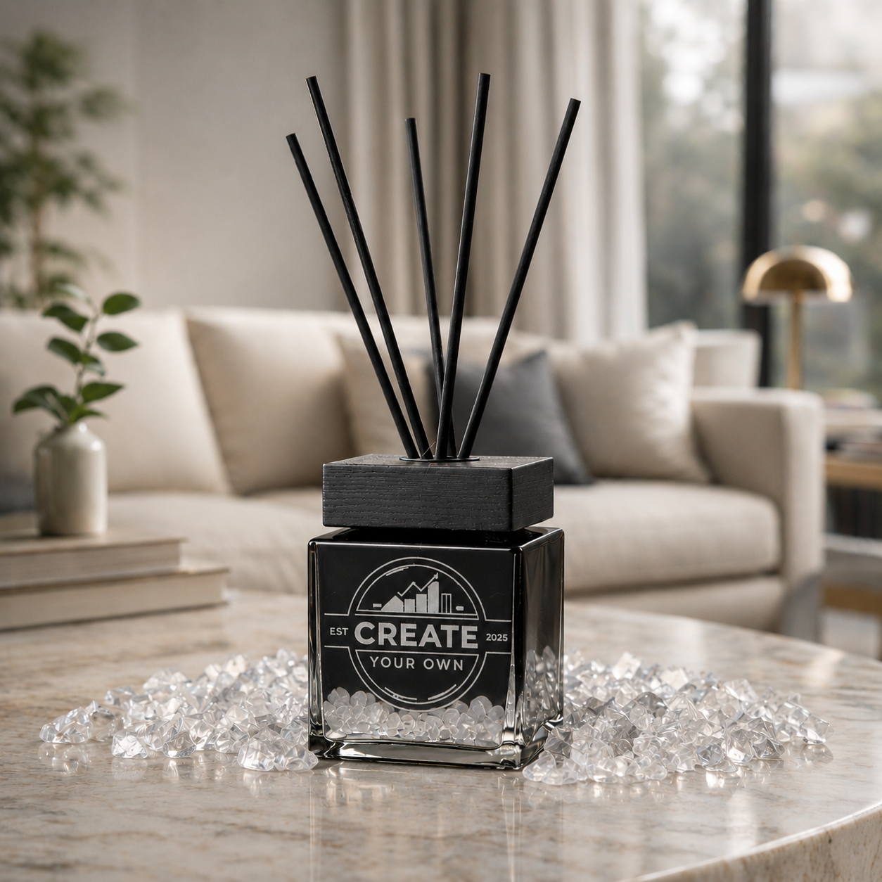 Custom Engraved Crystal Diffuser, 100ml – Innergy
