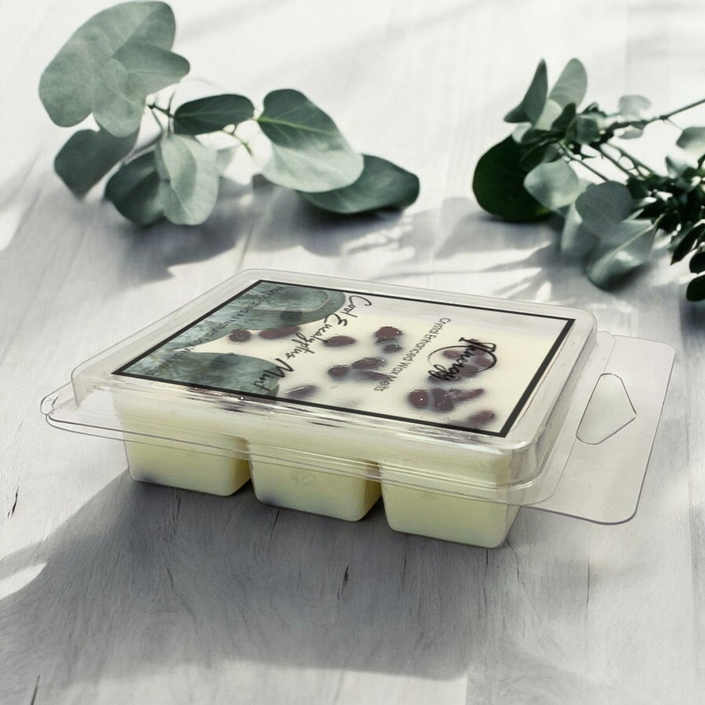 Cool Eucalyptus Mint Crystal-Enhanced Premium Coconut-Soy Wax Melts