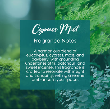 Cypress Mist Crystal-Enhanced Oil Diffuser, Car Air Freshener, 8ml