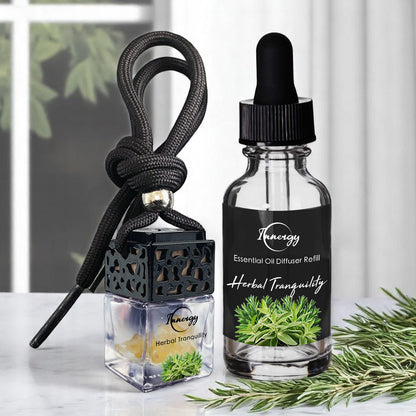 Herbal Tranquility Crystal-Enhanced Oil Diffuser, Car Air Freshener, 8ml