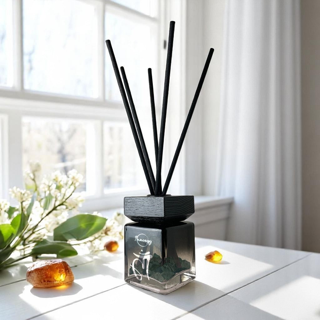 Heart Chakra Crystal-Enhanced Reed Oil Diffuser